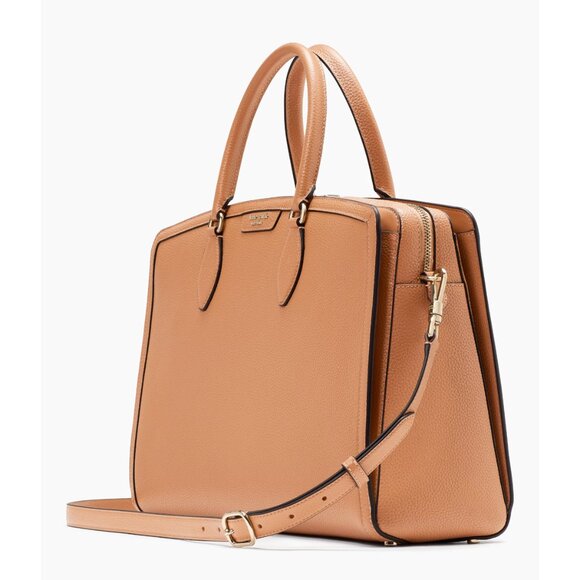 New Kate Spade Hudson Commuter Laptop Bag Bungalow Brown - Picture 1 of 6